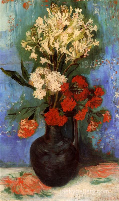 Vase with Carnations and Other Flowers, Van Gogh painting